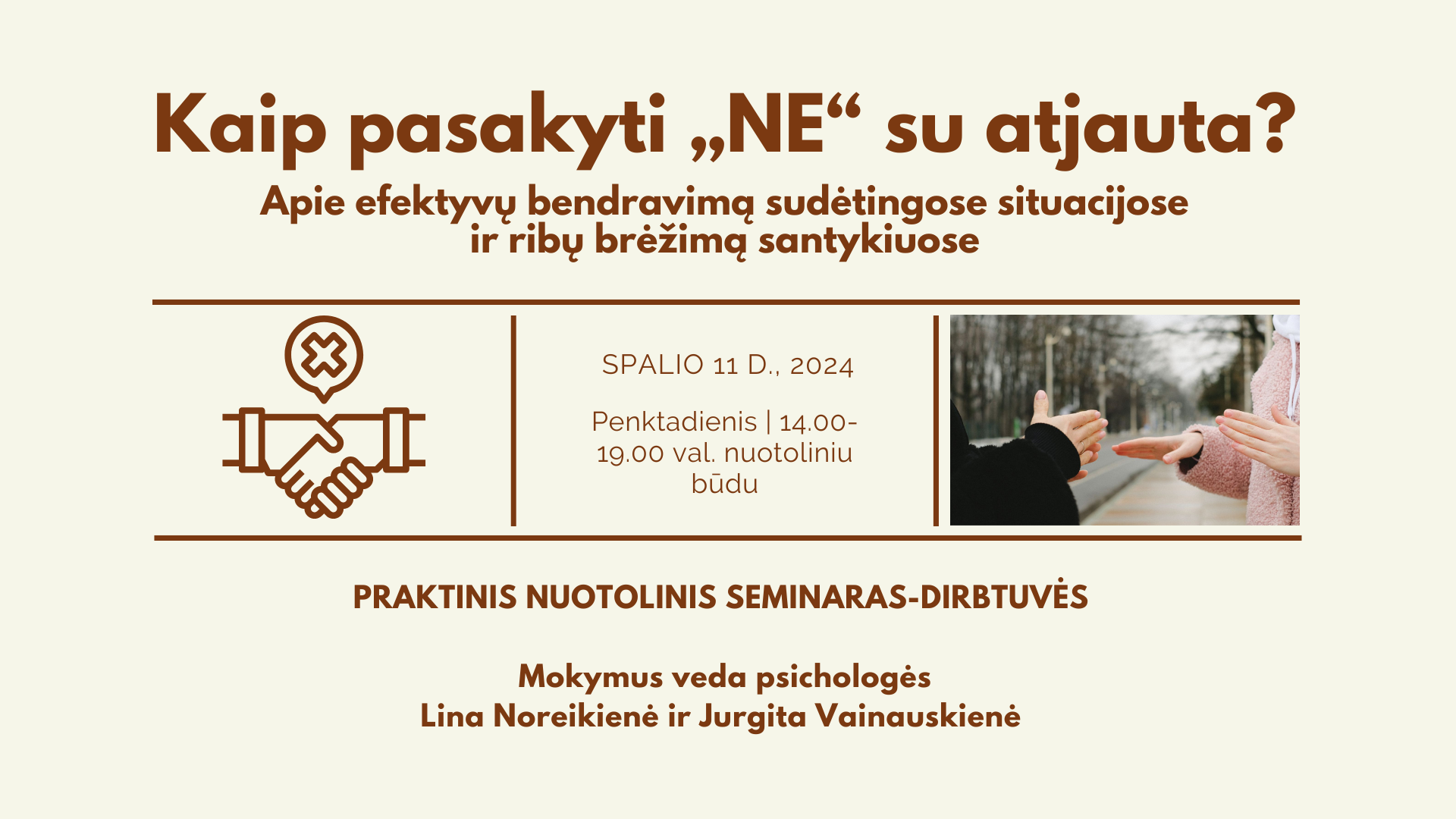 kaip pasakyti ne